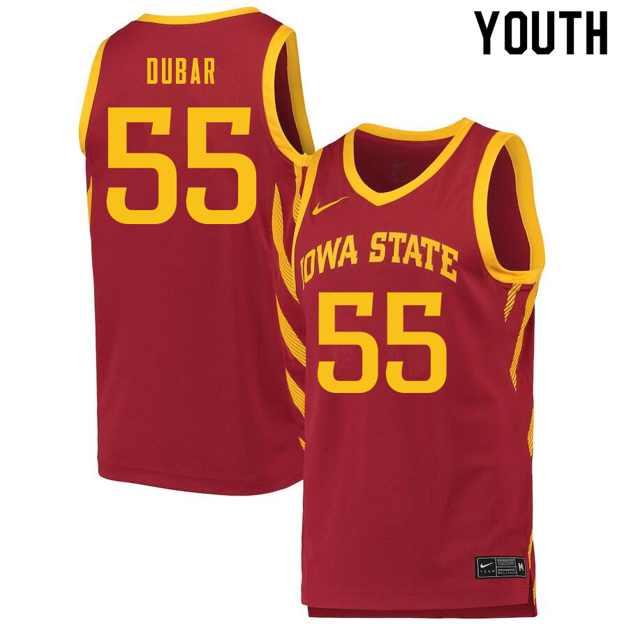 Youth #55 Darlinstone Dubar Iowa State Cyclones College Basketball Jerseys Sale-Cardinal